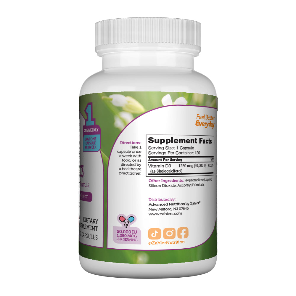 Vitamin D3 Capsules 50,000 IU