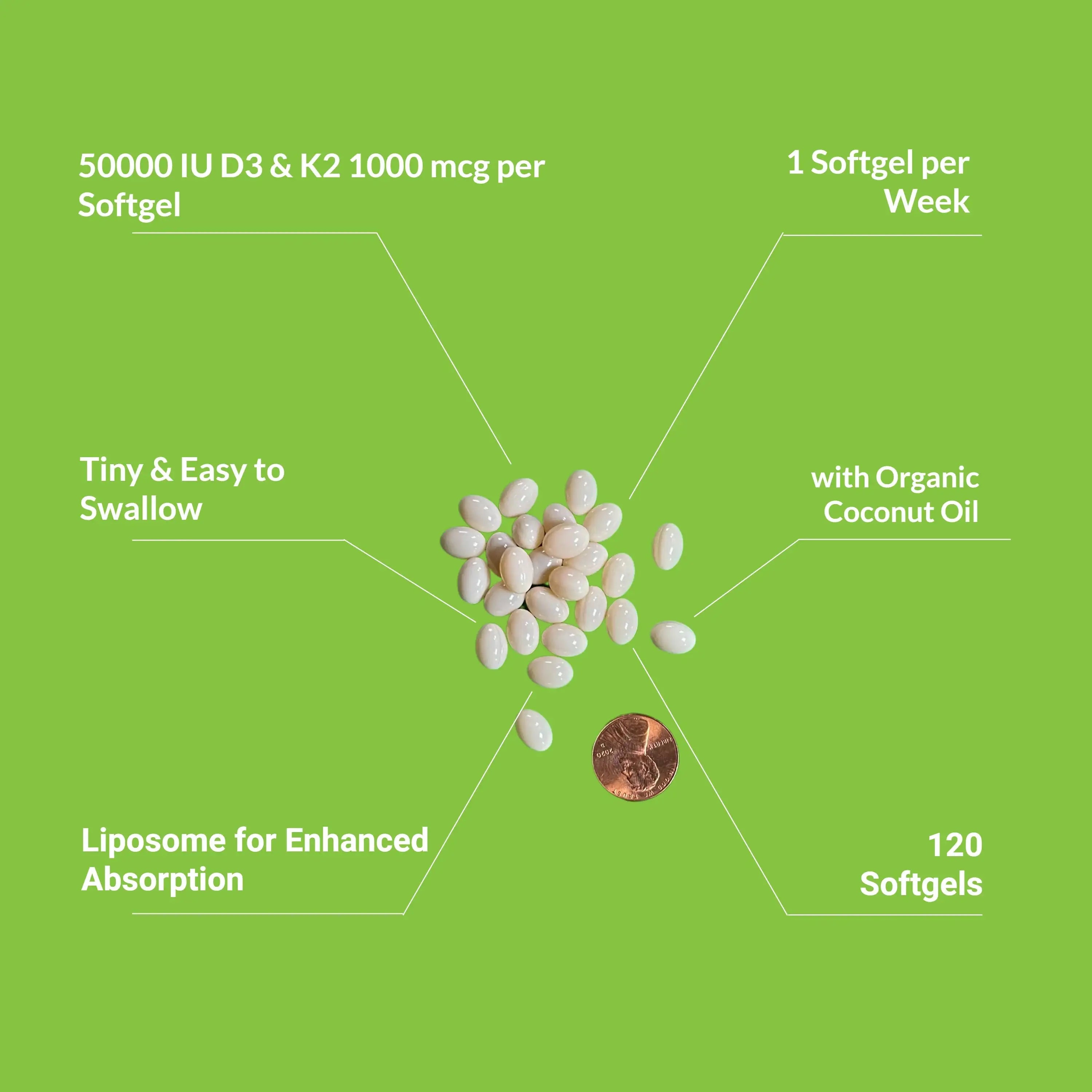 Liposomal Vitamin D3 50000 IU K 1000 mcg