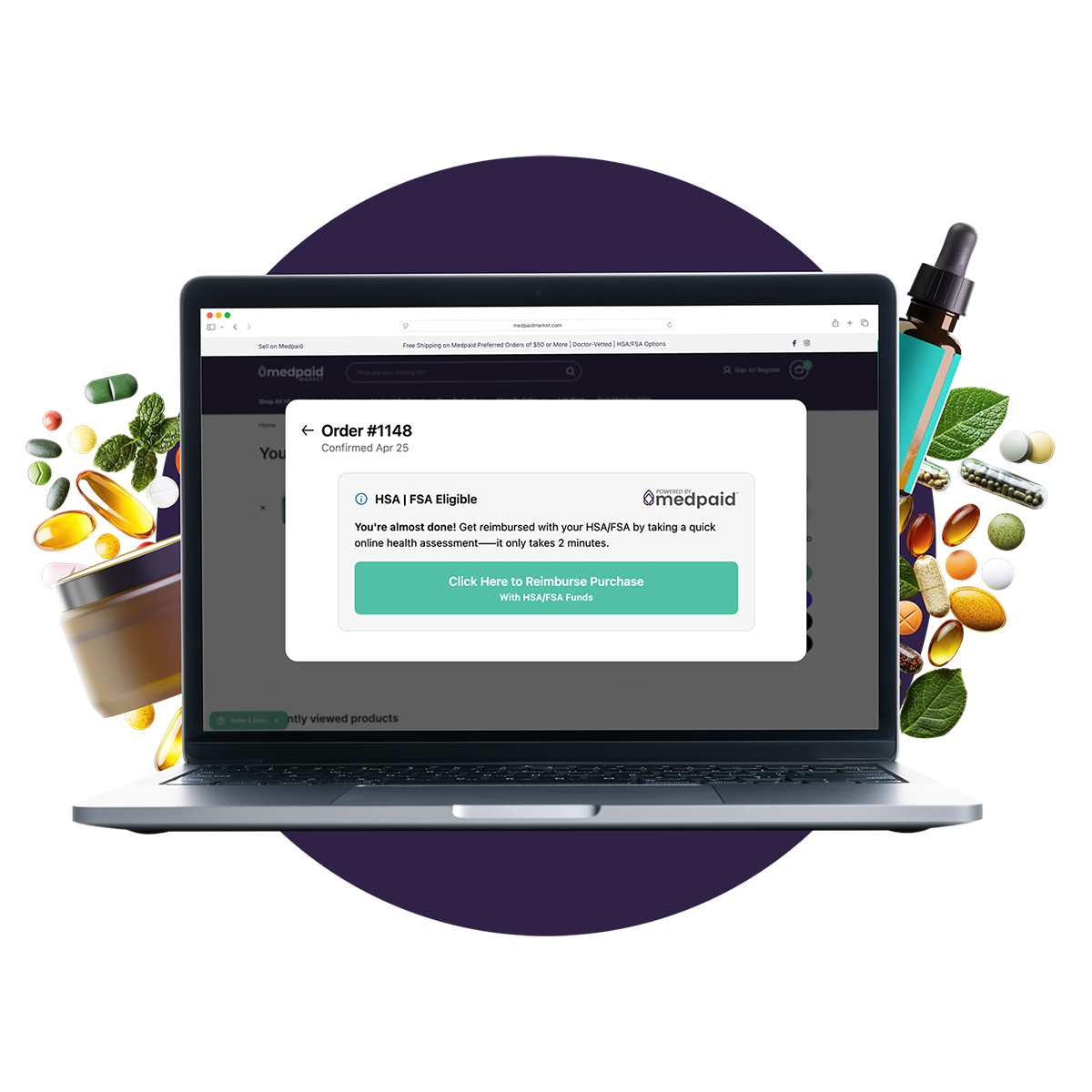 Reimburse with HSA/FSA funds