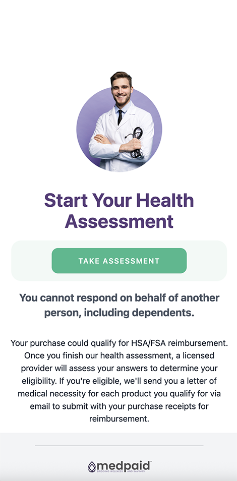 Complete a health assessment