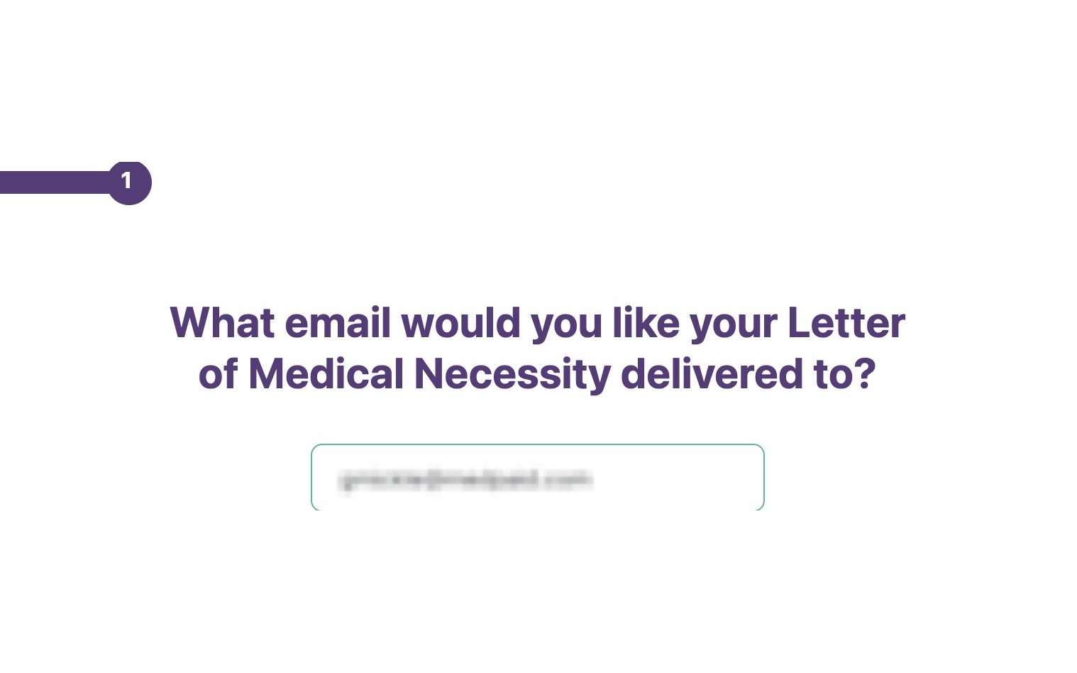 Email capture screen
